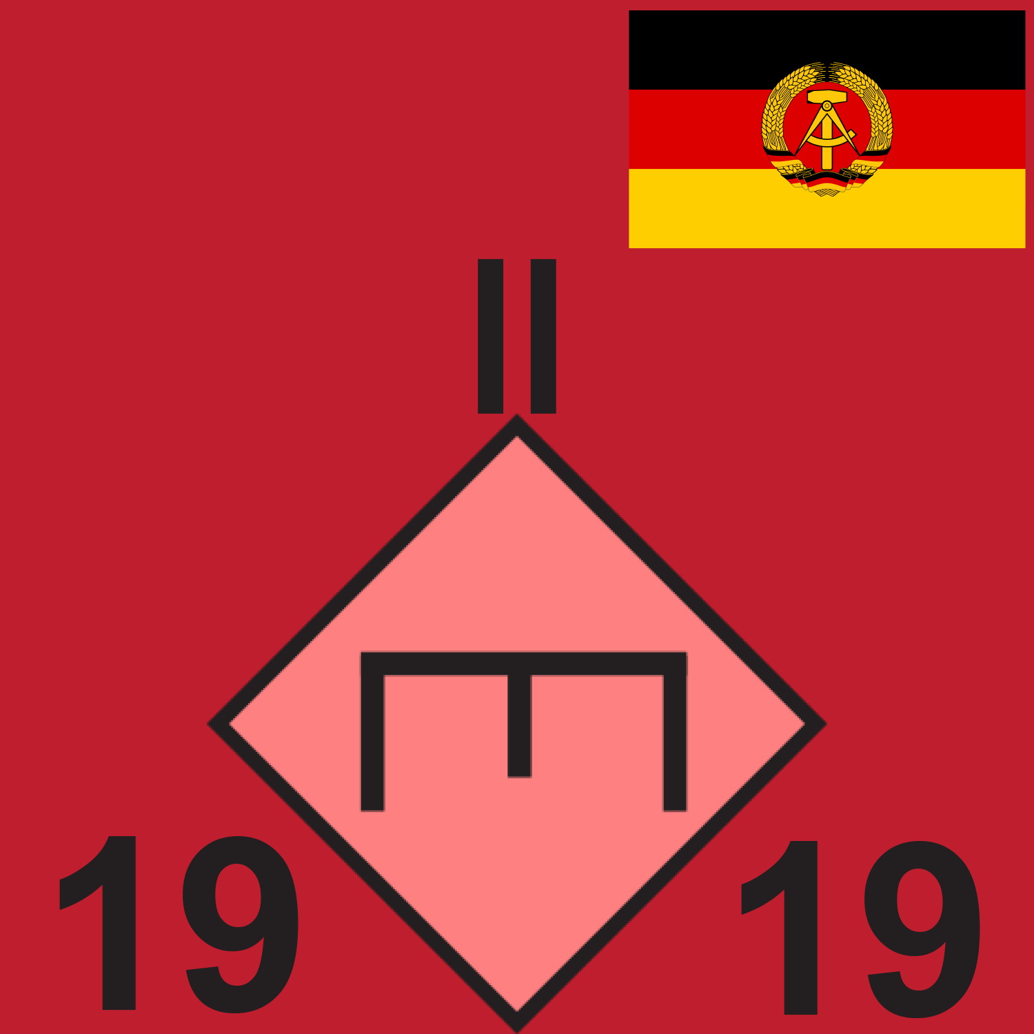 RED GDR 19 ENG BN 1989